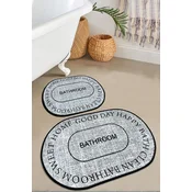 Lessentiel Maison Set prostirki za kupatilo Baindos, 2 Komada, Siva