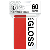 Štitnici za karte Ultra Pro - Eclipse Gloss Small Size, Apple Red (60 kom.)