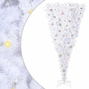 Vidaxl Umestno božično drevo med 300 LED Bela 180 cm PVC in jeklo