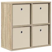 Vidaxl Strani šal s predalom Sonoma hrast 59,5 x 27 x 57 cm