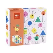 Geometrijski set naljepnica, APLI Kids Geometric, emocije
