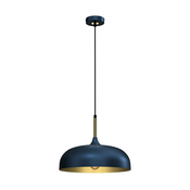 Luster na sajli LINCOLN 1xE27/60W/230V precnika 35 cm u plavoj boji