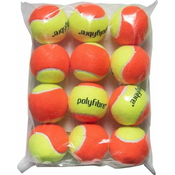 Teniske loptice za juniore Polyfibre Stage 2 Orange Presureless Tennisballs 12B