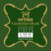 E-struna za violino 1/8 Goldbrokat Premium 24 Carat Gold Optima