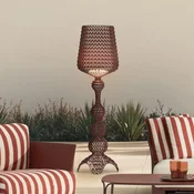 Kartell LED zunanja svetilka Kabuki, rdeča, IP44, z možnostjo zatemnitve - Dizajn - burgundsko rdeča - Plastika
