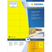 Herma etikete 70X37 A4/24 1/100 žuta ( 02H4406 )