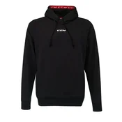 Otroški pulover CCM Team Fleece Pullover Hoodie Black XS