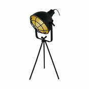 EGLO 49673 | Cannington Eglo stolna svjetiljka 63cm sa prekidacem na kablu 1x E27 crno, zlatno