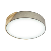 EGLO Plafonjera GRIMALDINO 2xE27 O40 cm taupe/drvo 99461