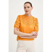 Pamucna majica Morgan DULIE za žene, boja: narancasta, bez uzorka, DULIE