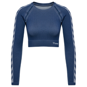 Hummel Tehnička sportska majica, noćno plava / bijela