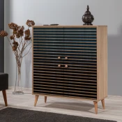 Hanah Home Komoda Multilux 95x111x36cm Hrast