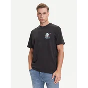 Tommy Jeans Majica voda/rdeča/črna