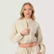 GymBeam Women‘s NEO Zip-Up Sweatshirt Almond