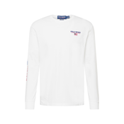Pamucna majica dugih rukava Polo Ralph Lauren boja: bijela, s aplikacijom