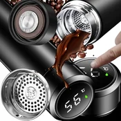 shumee Pametna termo skodelica termo steklenica LED 500ML za kavo in čaj, prenosna