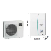 MITSUBISHI grijanje hibridna dizalica topline ECODAN MULTI PXZ-5F85VG+EHSD-VM2D bez kotla HYDROBOX 7,8 kW