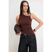 Trendyol Milla Ženska bluza, Braon