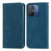 Modra Elegantna Flip torbica (Xiaomi Redmi 12C)