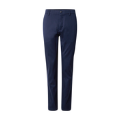 Calvin Klein Chino hlače LV040EM633 Mornarsko modra Slim Fit