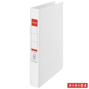 Prstenasta fascikla, 4 prstena, 42 mm, A4, PP, ESSELTE Standard, Vivida bijela 14457