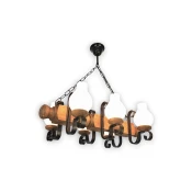 Brilagi - Luster na lancu RUSTIC 6xE14/40W/230V bukva