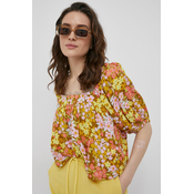 Bluza Billabong za žene, boja: žuta, cvjetasti uzorak