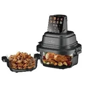 Just Perfecto JP-AF4GL steklena friteza na vroč zrak 1500 W, 1,5 L + 4 L