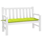 Jastuk za vrtnu klupu jarkozeleni 120x50x7 cm od tkanine Oxford