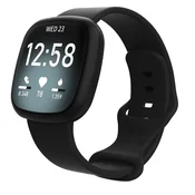 INF Pas za uro za Fitbit Versa4/Fitbit Versa3/Fitbit Sense/Fitbit Sense2 Black S, (21299132)