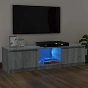 TV ormaric s LED svjetlima boja hrasta sonome 120x30x36 cm