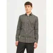 Jack & Jones Srajca Blackpool 12260625 Siva Slim Fit