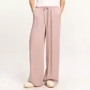 Cropp - Pantalone od viskoze - pastelno pink