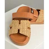 Invento Ženske kožne papuce D27109-802, Krem