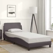 Okvir za krevet Dover sivi 90x190 cm od umjetne kože
