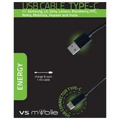 Kabel VS Mobile - W1MMC, USB-A/USB-C, 1 m, crni