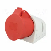 PCE Fiksna uticnica 32A 400V 3P+Z+N IP44