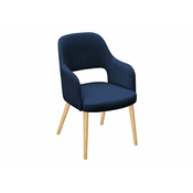 Stol Sparks 198 (Magic Velvet 2216 Bukev) Bukev, 86x56x49cm, Blago, Les, Naslonjala za roke