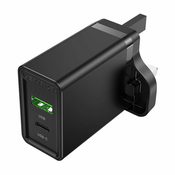 Vention USB(A+C) Wall Charger FBBB0-UK (18W/20W) UK Black