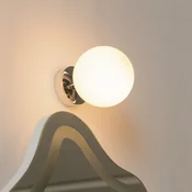 Arcchio Maviris LED stropna svetilka za kopalnico, globus, 12 cm - Kopalnica - Sodobni - bela, krom - Kovina