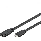 PremiumCord Podaljševalni kabel USB-C (USB 3.2 generacije 1), C/M - C/F, 1 m