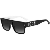 Dsquared2 ICON0003/S 80S/9O ONE SIZE (56) Črna/Siva