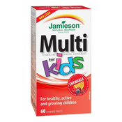JAMIESON Multi Kids multivitaminske sesalne tablete za otroke 60 tablet.