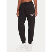 Reebok Spodnji del trenirke Stacey RK25166CCW Črna Regular Fit