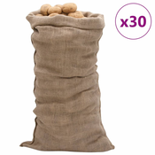 Jutene vrece 30 kom 65 x 135 cm 100 % juta 220 g/m2