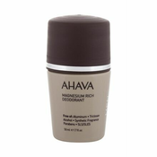 AHAVA Men Time To Energize Magnesium Rich roll-on brez aluminija 50 ml za moške