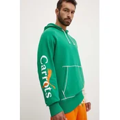 Pulover Puma PUMA X CARROTS Graphic Hoodie TR moški, zelena barva, s kapuco, 627445