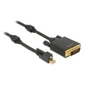 DELOCK Displayport Kabel mini DP 1.2 > DVI (24+1) St/St 5.00m, 85637