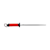 Oval honing tool for sharpening knives, 25 cm, Duo, Red - Pirge