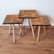 HANAH HOME Set 3 stocica 3Shp122 Camel